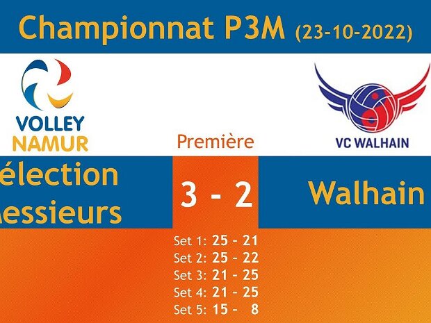Match Sélection Messieurs vs Walhain E
